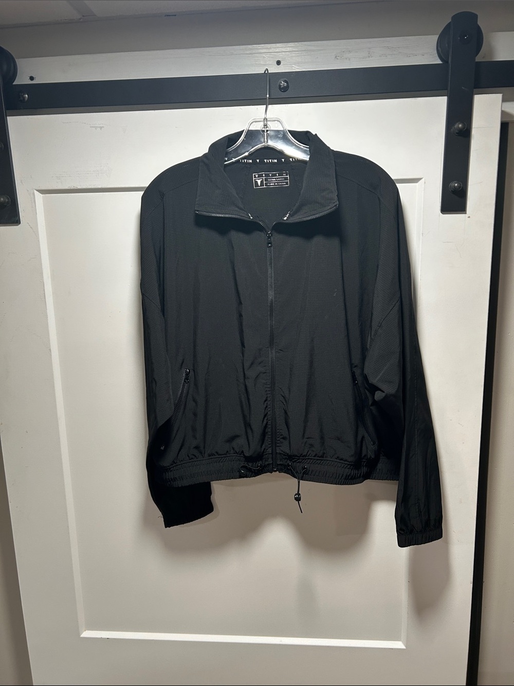 Lightweight Black Bomber Jacket - Casual Zip-Front Layer